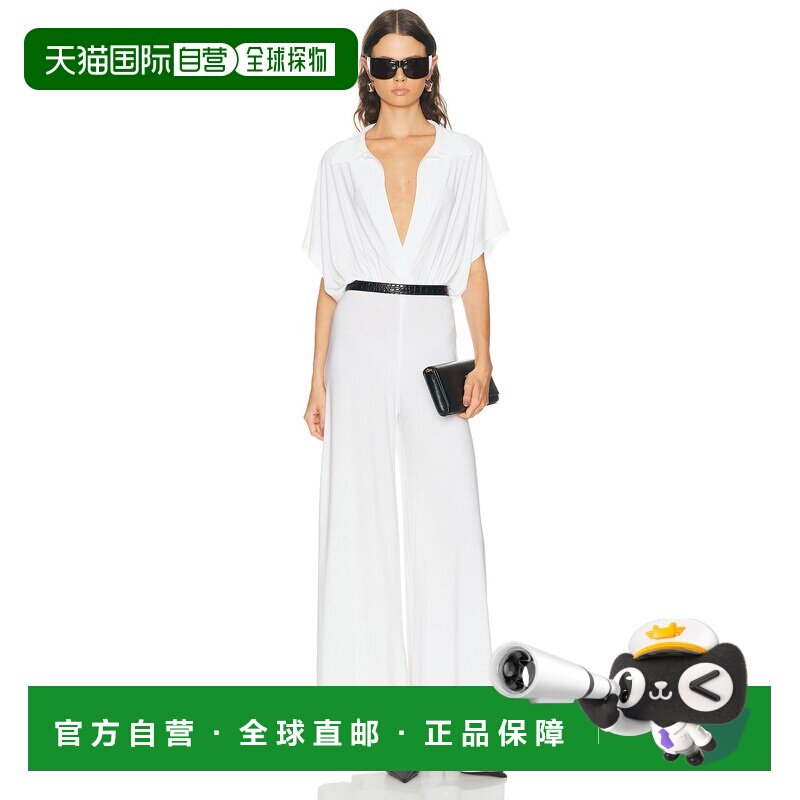1h可退 美国直邮NORMA KAMALI 诺玛 卡玛丽 女士 宽松款无袖衬衫 - 实物图
