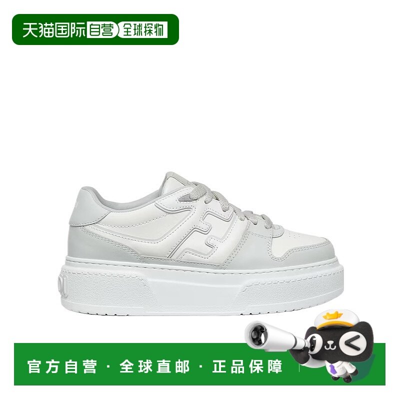 香港直邮Fendi Match拼色低帮系带厚底舒适时尚休闲鞋 8E8571AOMN