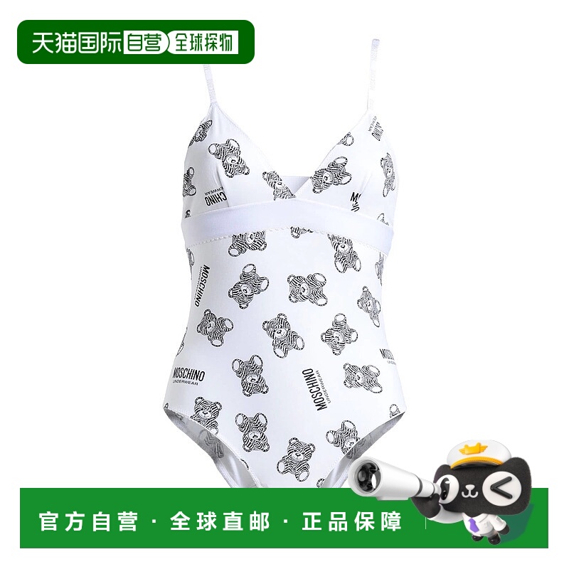 1h可退 香港直邮Moschino 莫斯奇诺 女士 内衣连体衣 white白色