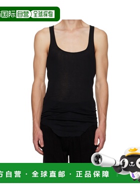 香港直邮RICK OWENS 男士背心 RR02E1104MR09 AW2025 黑色 Concor