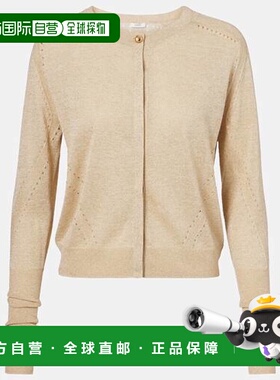 1h可退 香港直邮JOSEPH 约瑟夫 女士 Tasse 金银锦缎针织开衫