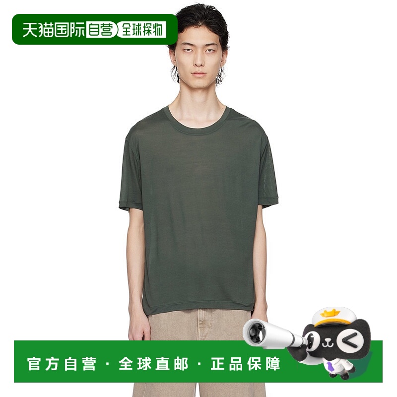 1h可退 香港直邮Lemaire 男士 绿色 Soft T 恤 TO1170LJ1011针织