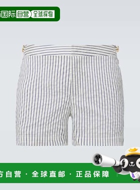 1h可退 香港直邮Orlebar Brown 男士 Setter 条纹泳裤 blue蓝色