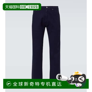 香港直邮Prada 男士 1h可退 普拉达 舒 中腰直筒牛仔裤 blue蓝色