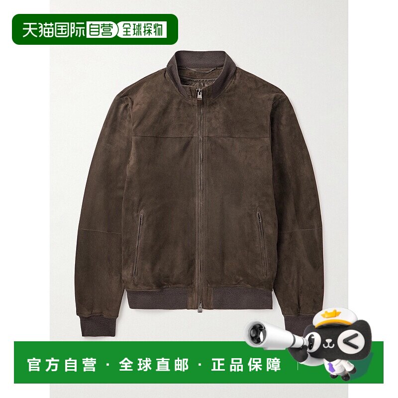 1h可退 Canali 康钠丽 男士 绒面革短夹克 LE00298O70466
