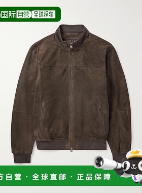 1h可退 Canali 康钠丽 男士 绒面革短夹克 LE00298O70466