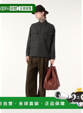 自营欧洲直邮Loro Piana 男士蓝色羊绒夹克外套