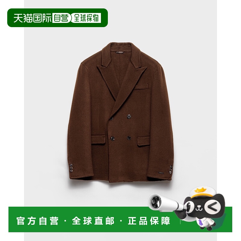 欧洲直邮PRADA (2025) 羊绒双排扣夹克普拉达