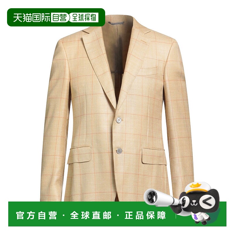 香港直邮Canali 康钠丽 男士 西装外套 beige米色 舒适时尚