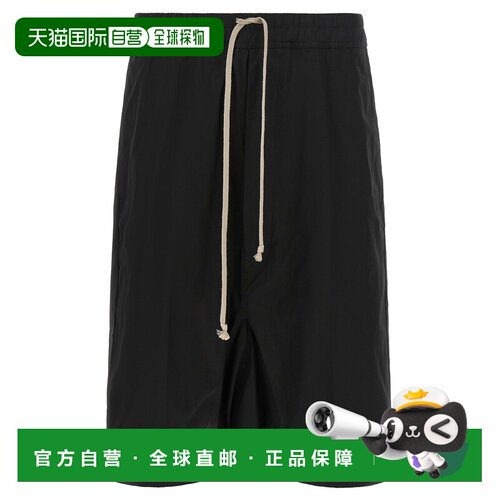 1h可退 香港直邮RICK OWENS 男士短裤 RU02F4384TE09 AW2026 黑色