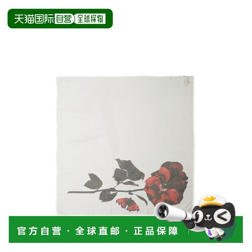 香港直邮MCQUEEN 亚历山大 麦昆 女士 徽标丝巾围【付后1h可退】