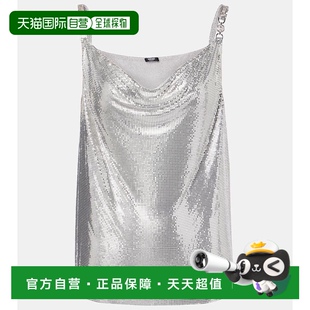 女士 1h可退 香港直郵Versace 范思哲 metal金屬色 鏈甲吊帶背心
