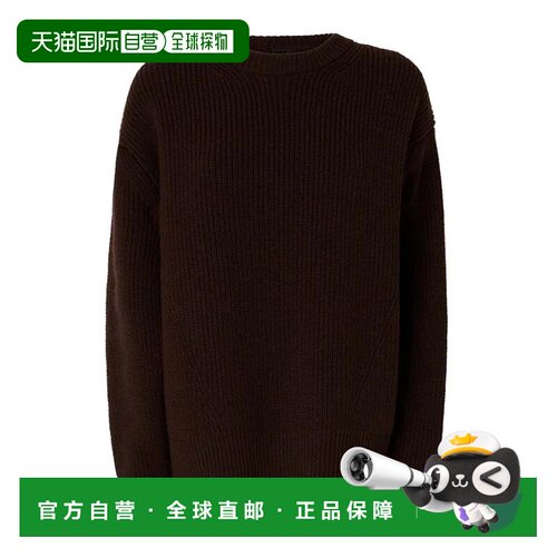 香港直邮PINKO 女士针织衫 107872A3P4M04 AW2026 棕色 罗纹羊毛