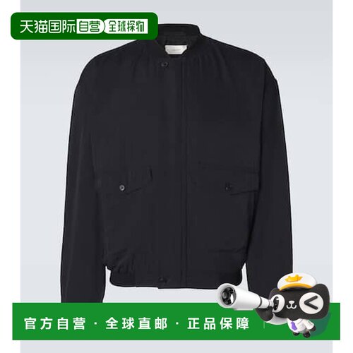香港直邮The Row 男士 Uma 真丝夹克 black黑色 舒适时尚