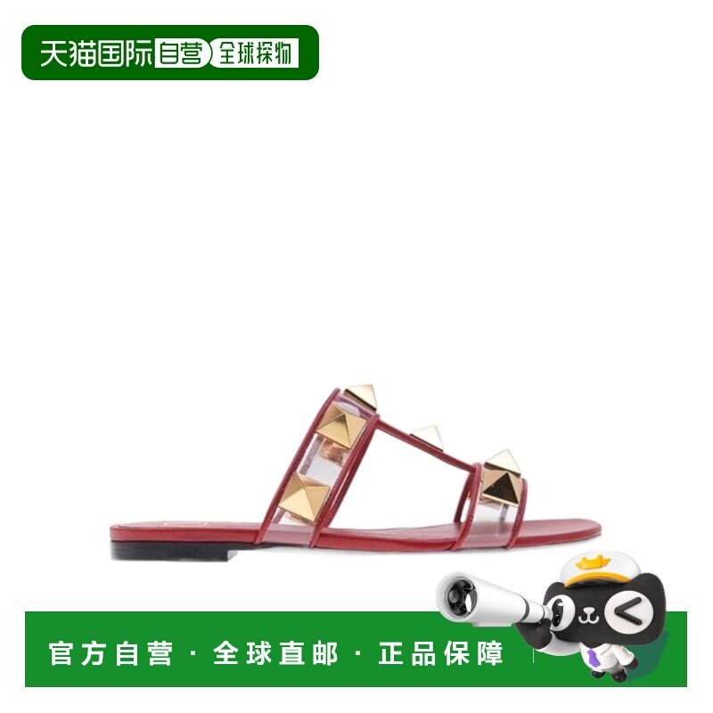 香港直邮Valentino 徽标平底凉鞋 2W0S0BU9CWS华伦天奴单鞋
