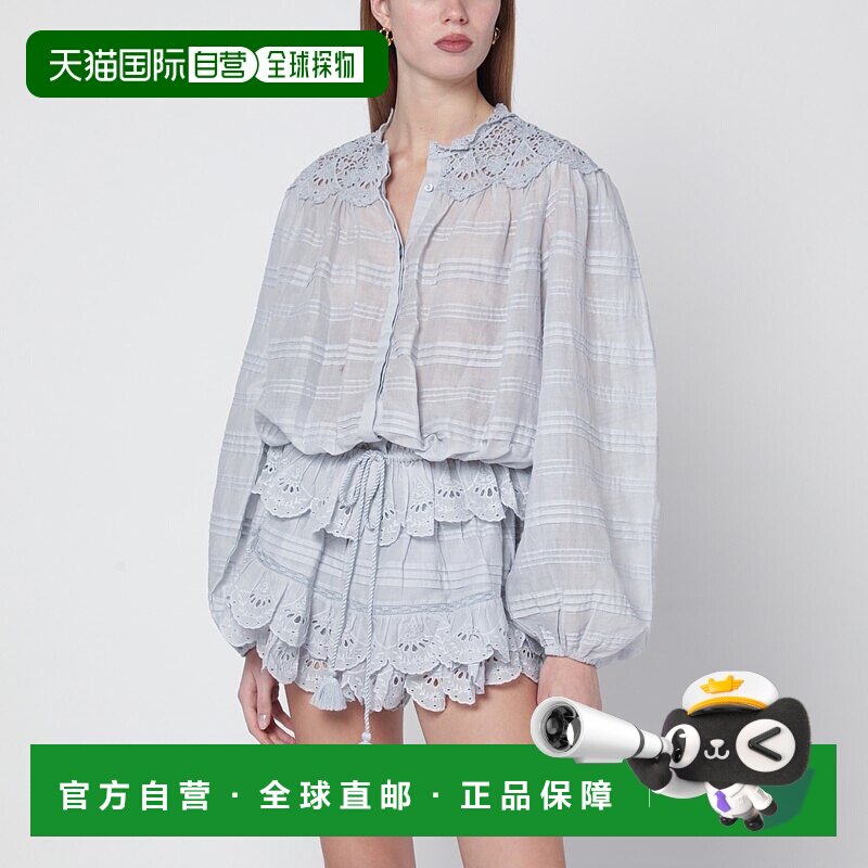 香港直邮ISABEL MARANT 女士 Polly 棉质花朵蕾丝衫 HT0767FAD1J0