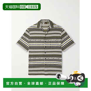 自营 LOEWE 罗意威 男士 Paula's Ibiza SS25 提花图案古巴领短袖