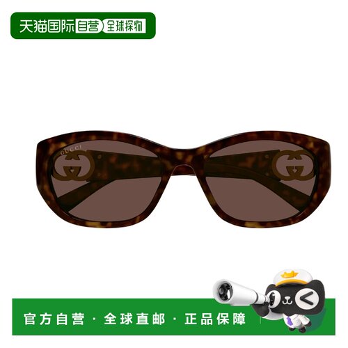香港直邮GUCCI 女士眼镜 GG1826SK002 CO 棕色 几何太阳镜古驰