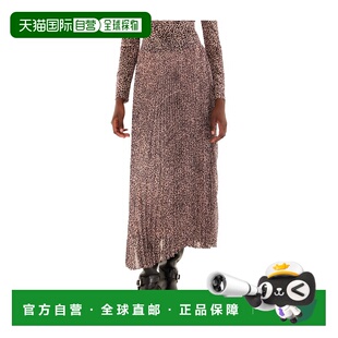 香港直邮Farm Rio 豹纹半身裙百褶裙A字裙包臀裙 340366