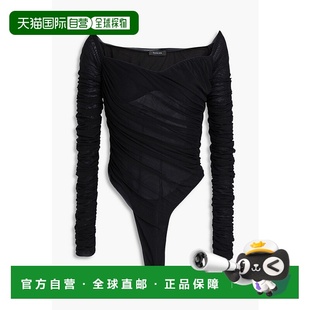 褶皱弹力薄纱连体衣 1h可退 女士 穆勒 24P1BO022 香港直邮Mugler