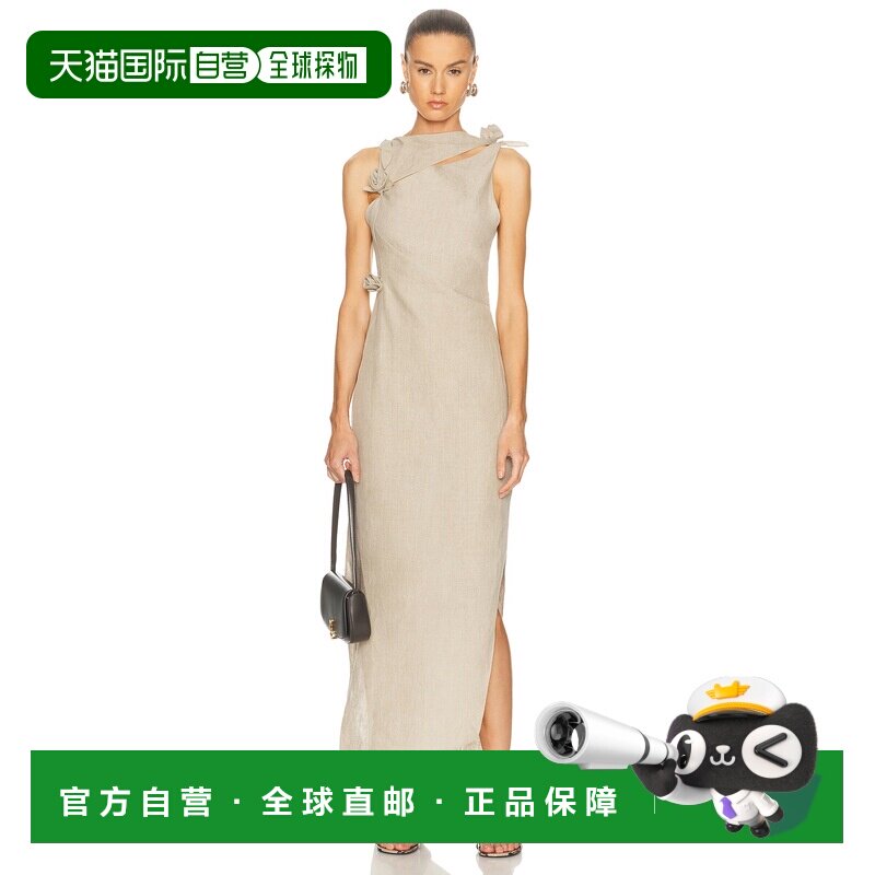 1h可退 香港直邮Coperni 女士 亚麻花朵睡裙 COPR272F2060连衣裙