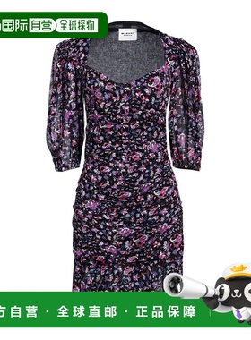 1h可退 香港直邮ISABEL MARANT 女士 短款连衣裙 purple紫色 舒适