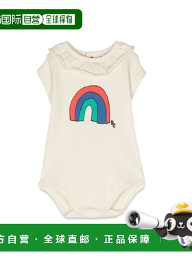 1h可退 香港直邮bobo choses 婴儿 彩虹皱褶衣领上衣童装 124AB03
