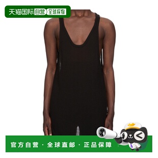 RU01F2640RIBKM 罗纹针织薄纱背心 香港直邮Rick Owens