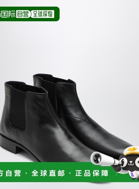 1h可退 香港直邮Prada 普拉达 女士 黑色皮质短靴 1T301O025582F0