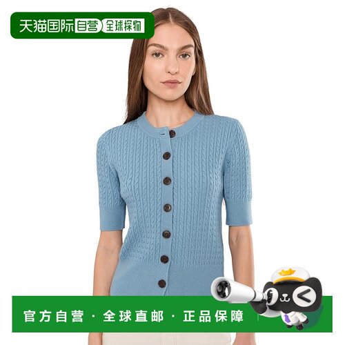 美国直邮VARLEY 女士 Rhys 短袖针织开衫  舒适时尚