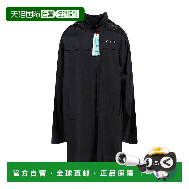 1h可退 香港直邮off-white 女士 长款夹克 black黑色 舒适时尚