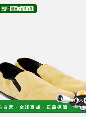 1h可退 香港直邮The Row 女士 Vincit 绒面革乐福鞋 beige米色 舒