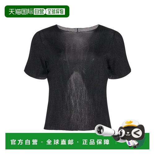 1h可退 香港直邮THE ROW 女士T恤 7013Y80BLK SS2023 黑色 短袖T