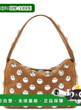 香港直邮KHAITE 女士 Elena 绒面革小号铆钉包包 H2032849