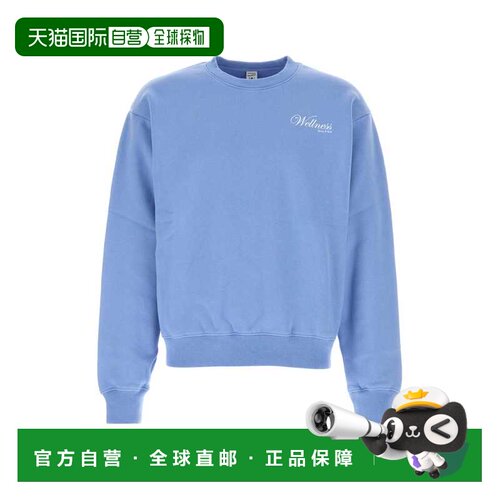香港直邮SPORTY & RICH 女士 浅蓝色棉质卫衣 ST09876083BL43PERW