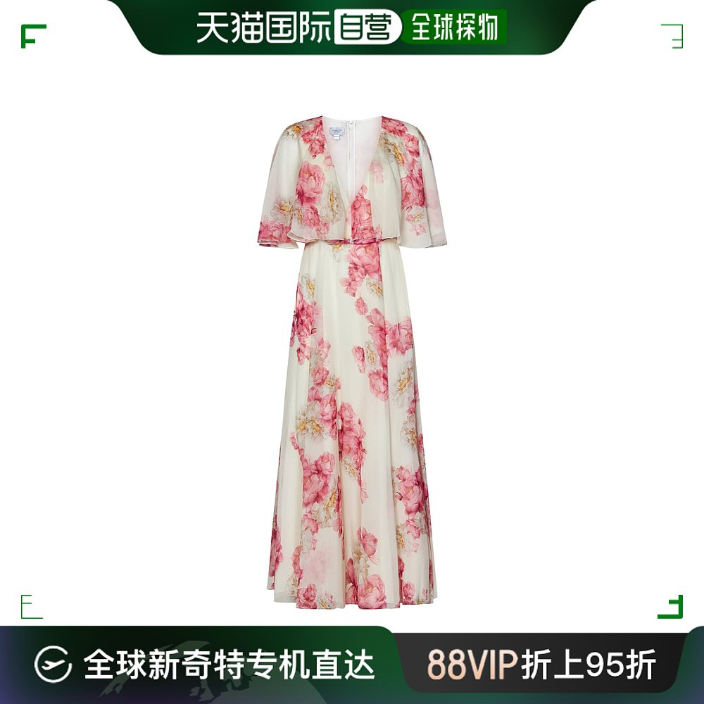 香港直邮Giambattista Valli V领褶饰连衣裙 24SSSVCL511783PRI