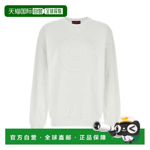 1h可退 香港直邮GUCCI 男士卫衣 855974XJHM99051 SS2026 白色 Wh