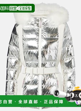 1h可退 香港直邮YVES SALOMON 女士 Doudoune 64cm jacket 滑雪服