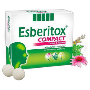 欧洲直邮德国药房Esberitox成人施保利通感冒药片20粒抗病毒流感