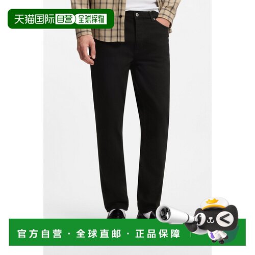 自营欧洲直邮HUGO BOSS雨果 Brody男士黑色弹力牛仔锥形牛仔裤
