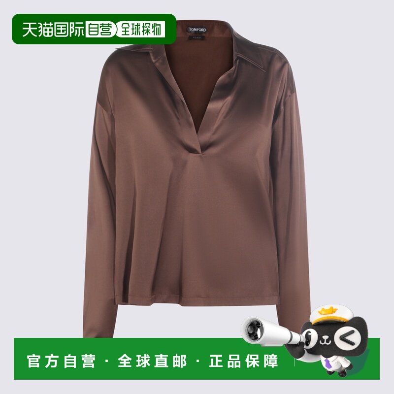 香港直邮Tom Ford 汤姆 福特 女士 and Polos T恤棕色POLO衫 TS21,女装/女士精品,POLO衫,淘宝优惠券,粉丝福利购,淘宝优惠卷
