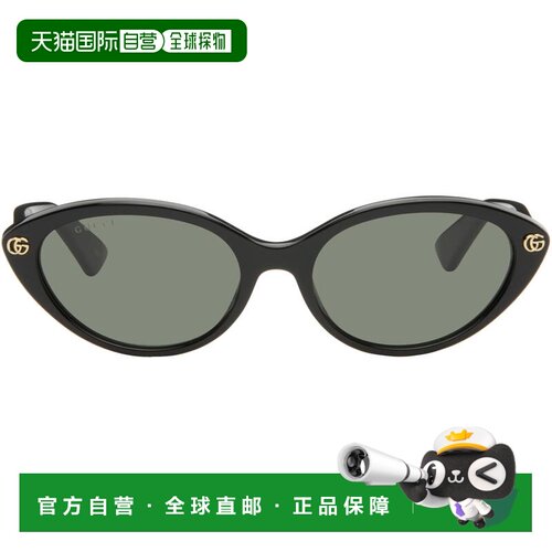 1h可退 香港直邮Gucci 古驰 女士 黑色 Light Acetate 太阳镜 GG2