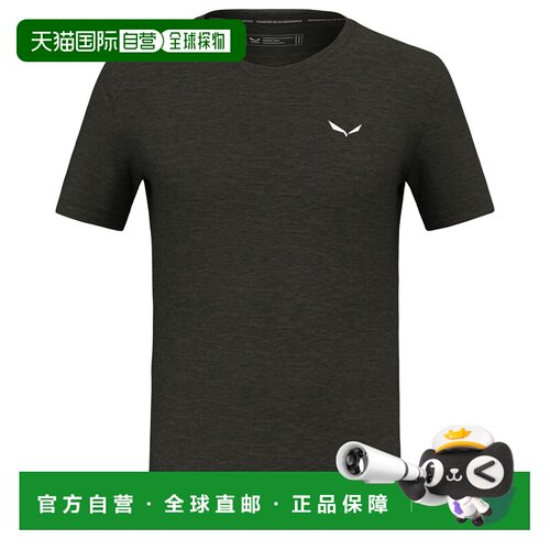 自营欧洲直邮Salewa沙乐华 Eagle Minilogo 美利奴羊毛男款T恤