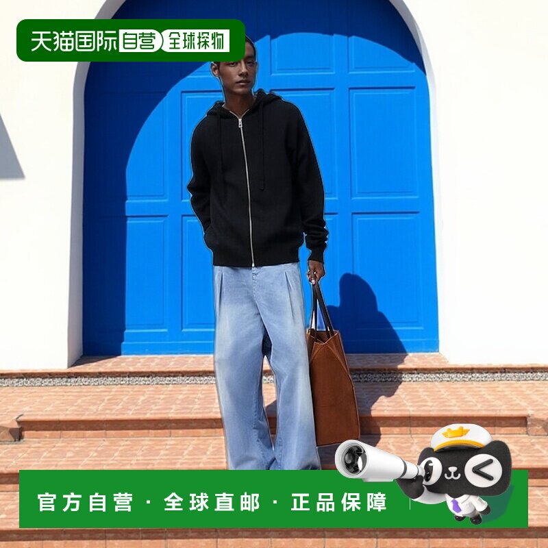 1h可退 欧洲直邮LOEWE罗意威羊毛字谜连帽衫拉链时尚潮牌卫衣
