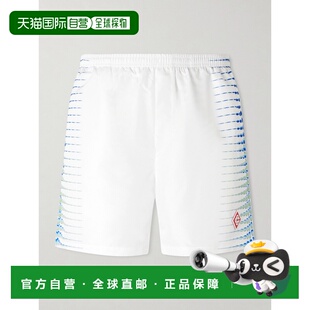 1h可退 香港直邮Casablanca 男士 Logo-Appliqued 直筒中长印花泳