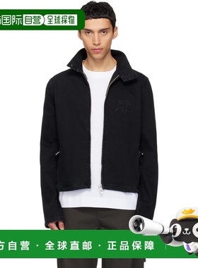 香港直邮Courreges 男士 黑色 City Shadow 牛仔夹克 126DBL328DE