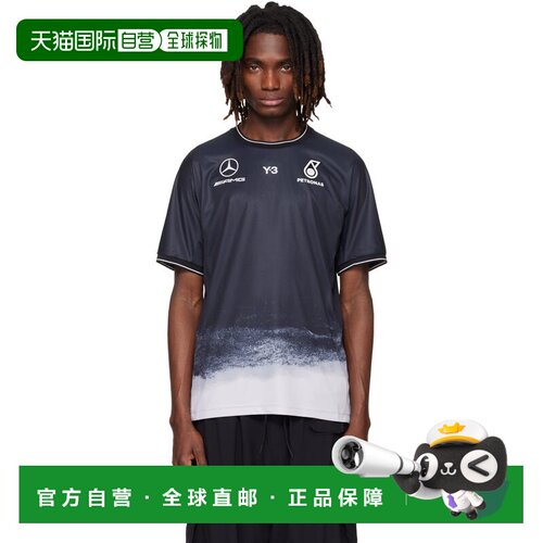 香港直邮Y-3 男士 黑色 Mercedes-AMG F1 联名 Mechanics Jersey