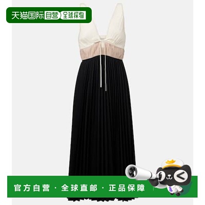 香港直邮Simkhai 女士 Stephanie 褶裥府绸中长连【付后1h可退】
