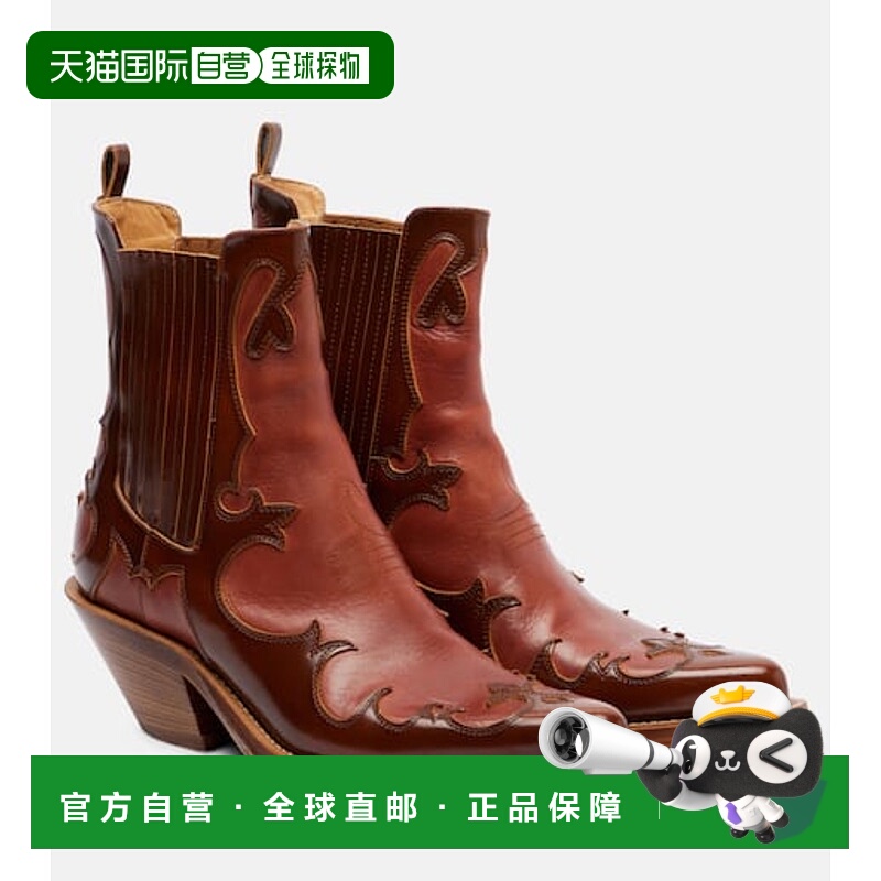 香港直邮Gabriela Hearst 女士 Cassidy 皮质牛仔靴子