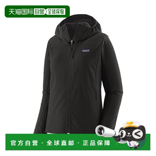 自营欧洲直邮PATAGONIA CrossStrata R1 女士黑色聚酯纤维抓绒连